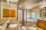 Master Bathroom Features Bath Tub & Shower 